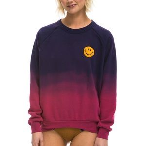 aviator nation smiley sweatshirt